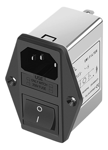 3-en-1-iec Socket Power Filter Doble Fusible Modulo Filtro :