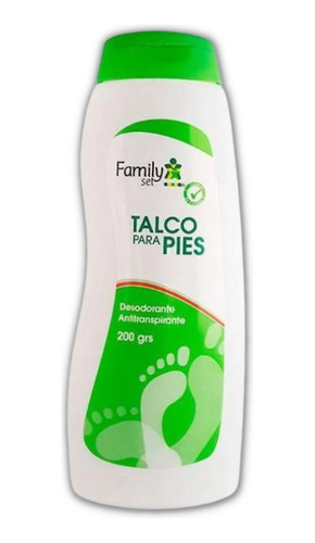 Talco Para Pies Family Set 200g Antitranspirante Pack X6 Un