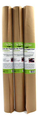 Papel Carnicero Especial Para Ahumar Kit 3 Rollos 10m X 46cm