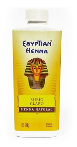  Egyptian Henna Matizador Polvo X 90 Tono Rubio Claro