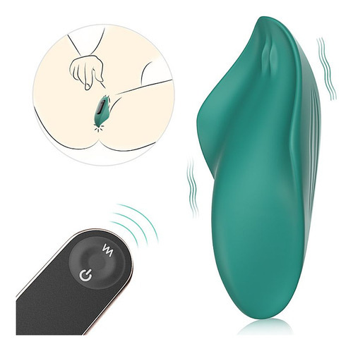 Vibrador de clítoris tipo bragas con control Manta-RCT