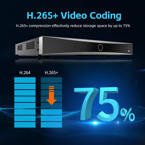 Nvr Ip 16 Canais 12Mp P 2hds Ds-7616nxi-k2/16p Hik