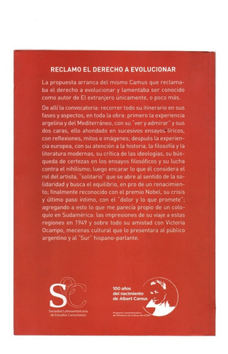 Camus Albert Una Visión Y Un Pensamiento En Evolución