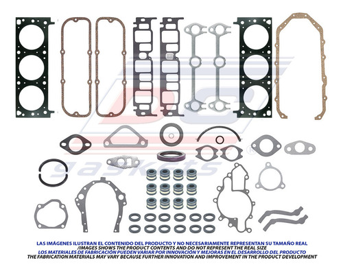 Juego Juntas Chevrolet S10 Durango 2.8 6v 12v 4wd 1983-1984