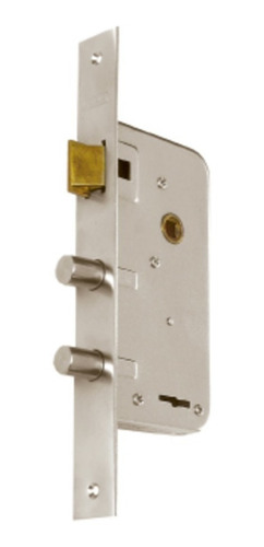 Cerradura De Seguridad Doble Perno Niquelada Prive 2001