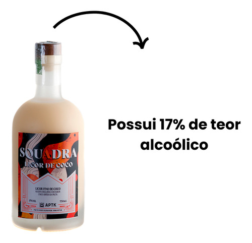 Licor Squadra Coco Aptk Spirits 750ml