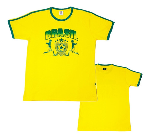 Camiseta Torcedor Brasil Verde E Amarela Ótima Qualidade