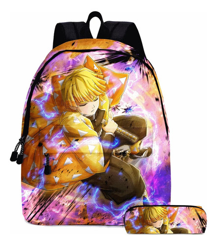 Nueva mochila escolar Demon Slayer Cor Agatsuma Zenitsu 2