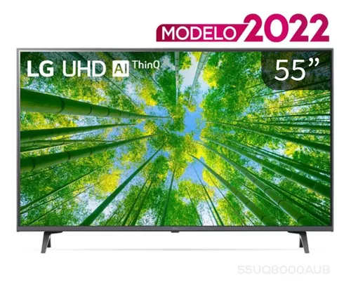 TV LG 55 Pulgadas UHD 4K AI ThinQ 55UQ80BFPSB