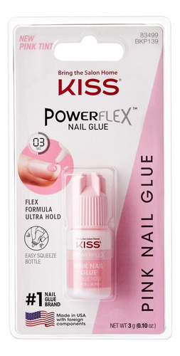 Pegamento para uñas postizo Powerflex Pink - Kiss New York