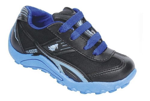 Zapatilla Toy Negra Y Azul (talle 20 Al 26) Art 1229z