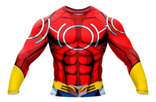 Doxe Jersey Playera Slim Fit Súper Héroe All Might Red