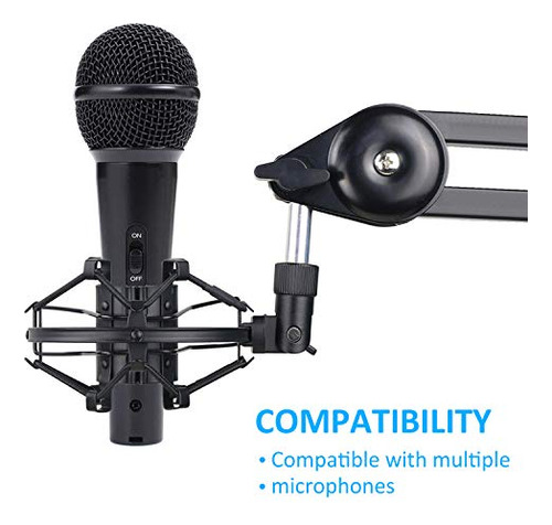 Soporte Micrófono Sunmon Para At2005-usb, Xm1800s, E835 -