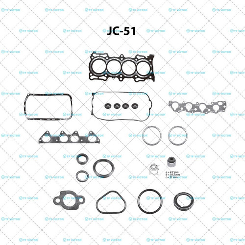 Juego Completo Honda Accord 1990-1991 2.2 Tf Victor