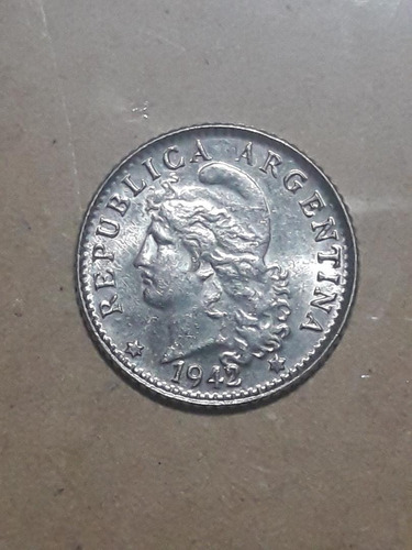 Moneda De Argentina De 5 Centavos Del Año 1942 N
