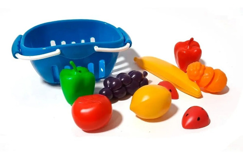 Imagen 1 de 3 de Canasta De Picnic Comiditas Verduras Compras Accesorios Edu