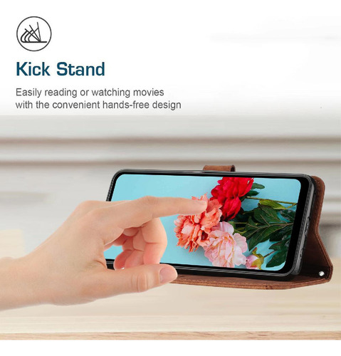 Funda Para Motorola Moto Edge 50 Fusion 5g Pu Cuero Lateral