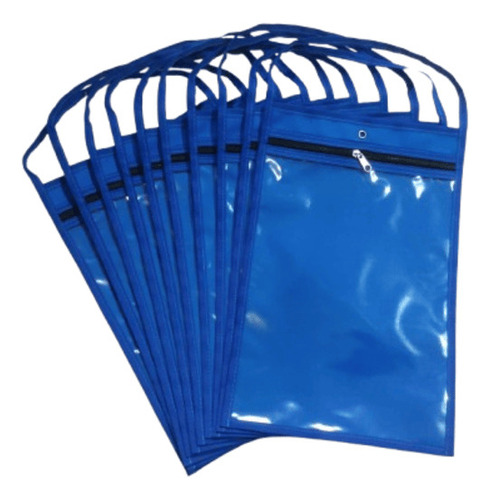 Kit 10 Porta Ordem De Serviços Com Zíper E Ilhós 37 X 24 Cm