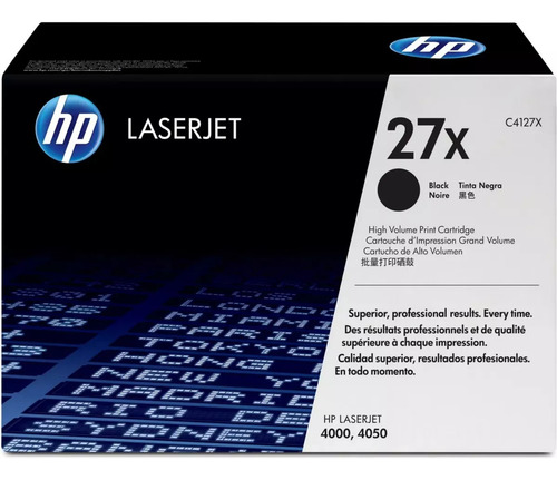 Hp C4127x 4127 C4127 Toner 27x 27a 27 4000 4050 Tinta Negro