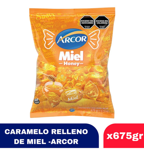 Caramelos Rellenos De Miel Arcor X 675gr