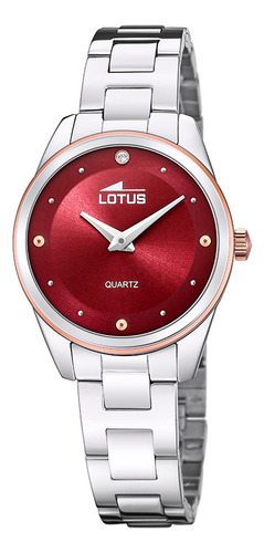 Reloj 18795/6 Lotus Mujer Acero Esfera Rojo.