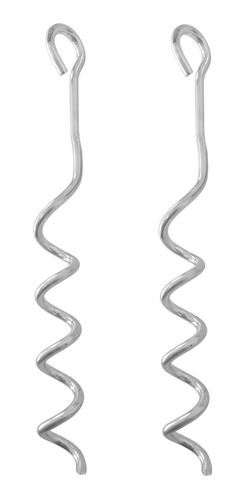 Pack X2 Espiral De Metal Para Amarrar Mascota Jardín Playa