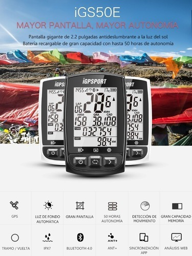 Imagem 2 de 6 de Gps Igpsport Igs50e Nota Fiscal Garantia * Oferta Especial