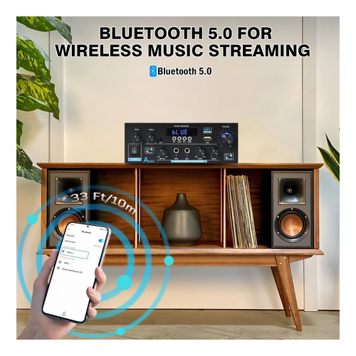 Woopker Ak55 Bluetooth 50 20 Canal 450w Power Stereo Para