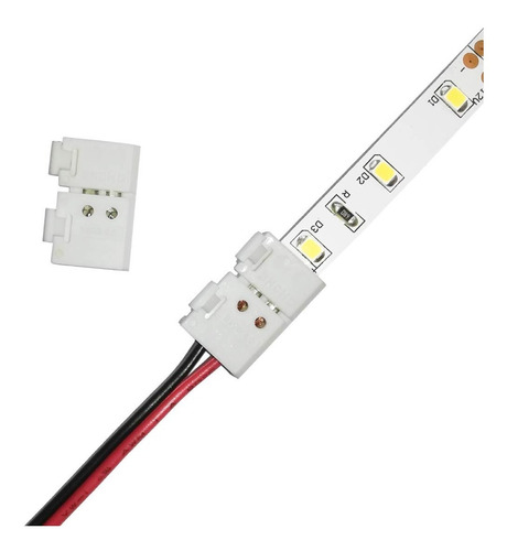 Conector Terminal P/ Tira Led 12v - 2 Pin Pack 2 Unidades C6