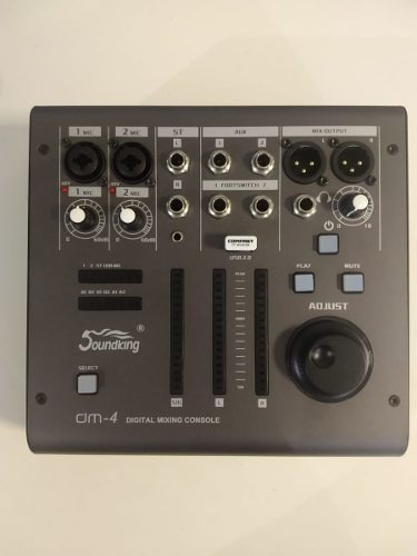 Consola Mixer Digital Soundking Dm4 4 Canales Usb iPad Cuota