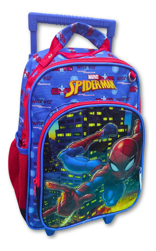 Mochila Escolar Homem Aranha Com Rodinhas E Alças