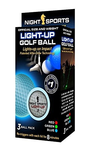 Night Sports Usa Light Up Pelota De Golf (paquete De 3)
