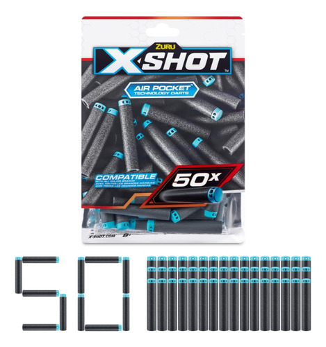 Set De 50 Dardos Para Lanzadores X-shot