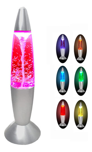 Lámpara Líquida De Movimiento Con Led 35 Cm Varios Colores D