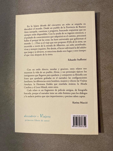 Libro El Fin De La Siesta Cuentos Eduardo Camisassa Viajera