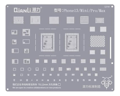 Stencil iPhone 13 Mini - 13 - 13 Pro - 13 Pro Max - Qianli -