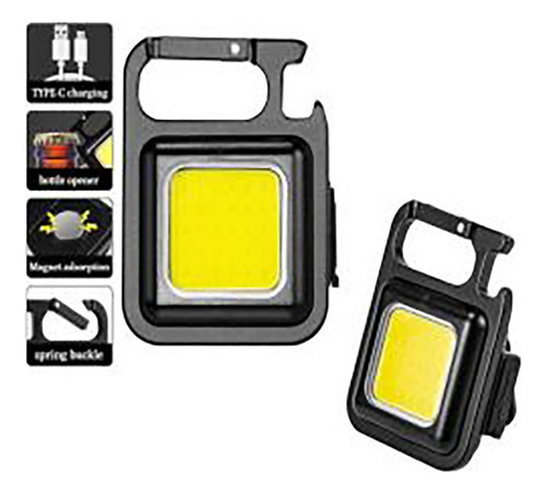Mini Linterna Led Llavero Táctico Multiusos 3 Modos De Luz