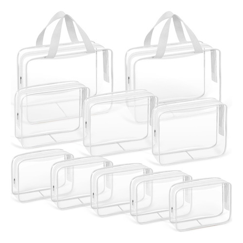 Bolsas De Cosméticos Transparentes Tisratok 10 Pcs Bolsa De