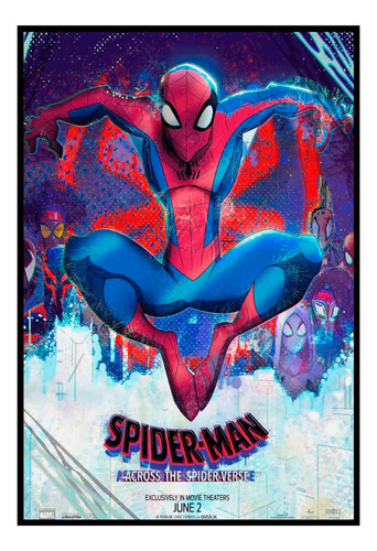 Cuadro Poster Premium 33x48cm Across The Spiderverse