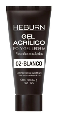 Polygel Heburn Gel Acrílico Led / Uv Uñas Esculpidas 60g  