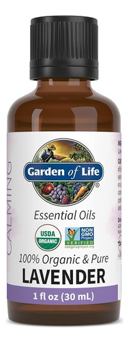 Garden Of Life Essential Oil, Lavanda 30 Ml, Usda Organic & 