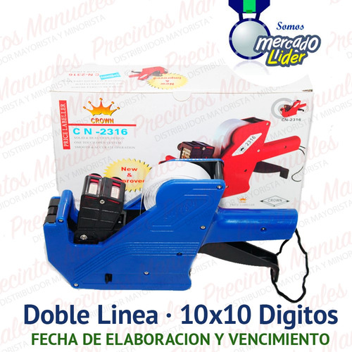 Etiquetadora Crown Cn-2316 Fechadora + 7000 Etiquetas Elab / Venc