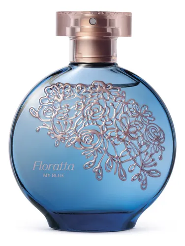 Perfume Floratta My Blue em um fundo branco