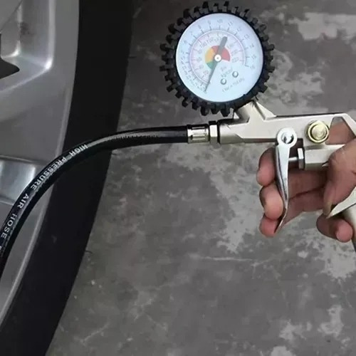 Pistola Inflar Calibrar Neumáticos Manómetro Alta