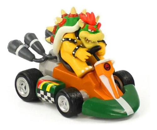 Mario Bros Y Sus Amigos, Auto Mario Kart Fricción 13 Cm Caja