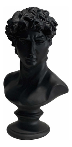 Escultura Griega Busto De David Estatua Decoración Negro