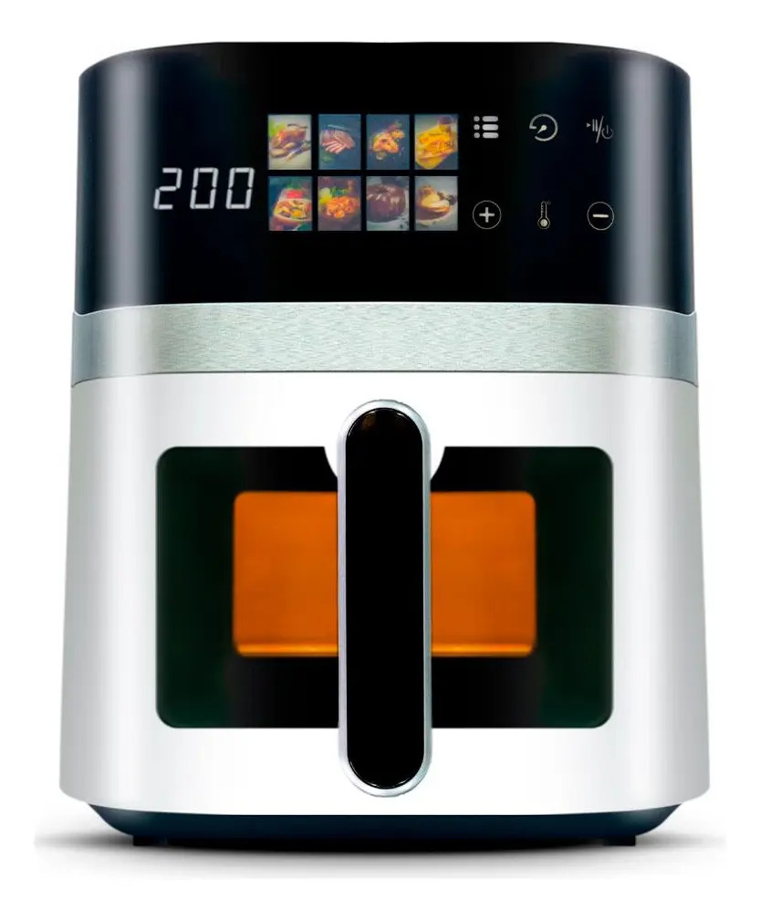 Air Fryer Fritadeira Elétrica Digital Extream 5,5l Cor Branco