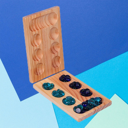 Juego De Mesa African Mancala De 2 Jugadores Para Familia