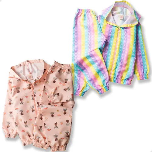 comprar Conjunto Corta Vento Sortido Infantil Menina Jaqueta E Calça