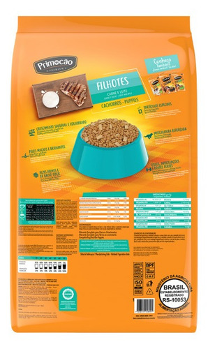 Alimento Primocao Cachorros 10kg Premium